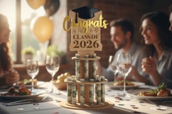 Graduation Money Cake SVG Bundle | Glowforge | Laser Cut Product Image 7
