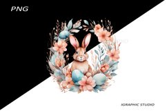 Easter Clipart, Easter Egg Clipart, Easter Bunny Png Product Image 1