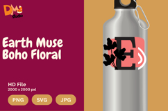 Earth Muse Boho Floral Monogram Product Image 1