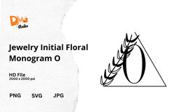 Jewelry Initial Floral Monogram Product Image 1