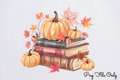 Autumn Books Sublimation Clipart PNG Product Image 1