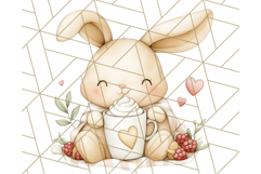 Tea Time Animal Clipart PNG Woodland Forest, Cottagecore Png Product Image 3