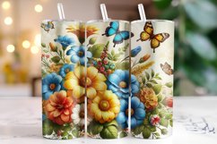 Flowers Tumbler Wrap | Sublimation | Tumblers Product Image 1