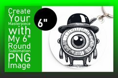 Sophisticated Round Design Coaster Art , Monster Product Image 1