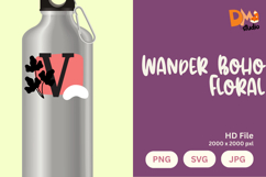 Wander Boho Floral Monogram Product Image 1