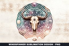 Skull Wind Spinner Sublimation Design Product Image 1