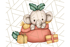 Safari Christmas PNG Clipart, Cute Jungle Animal Art Product Image 3
