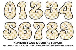 Vintage Toys Alphabet and Numbers PNG 300 DPI Product Image 5