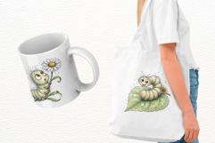 Summer Whimsical Caterpillar PNG Clipart Product Image 3