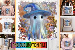 Autumnal Allure: 3D Halloween PNG Sublimation Product Image 1