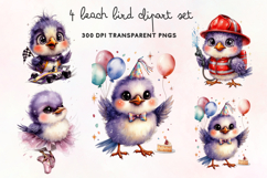 Beach Bird Clipart PNG Product Image 1