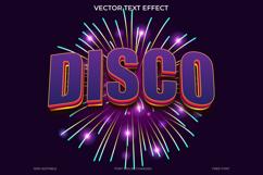 Disco Text Effect 3D Vector EPS Editable File Product Image 1