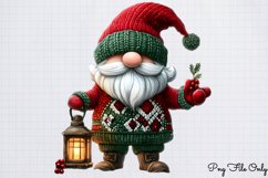 Christmas gnome Winter clipart PNG Product Image 1