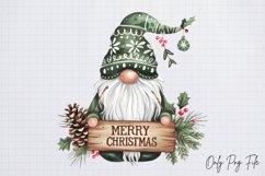Cute Christmas Gnome Sublimation PNG Product Image 1