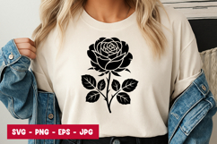 Vintage Rose SVG PNG Product Image 1