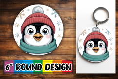 Joyful Circle Keychains for Gifts, Cute Christmas Product Image 1