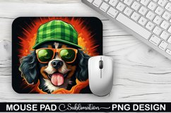 St. Patrick&#039;s Day DOG Sublimation Mouse Pad Design Product Image 1