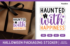 Halloween Small Business Packaging Sticker | Haunted Product Image 1
