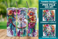 Dreamcatcher 20oz skinny Tumbler wrap design png Product Image 1
