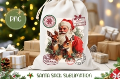 Vintage Christmas Santa Sack Sublimation Product Image 1