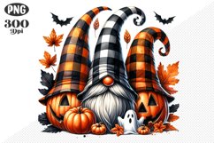 Halloween Gnomes Sublimation - Clipart PNG Design Product Image 1