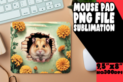 VIBRANT MOUSE PAD SUBLIMATION PNG, Animals In Wall Product Image 1