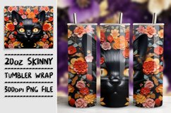 Blooming with 3D Cat Beauty: Glossy Sublimation Product Image 1