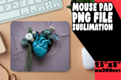 Bright DESK MAT Fun Ideas, 3D Heart Product Image 1