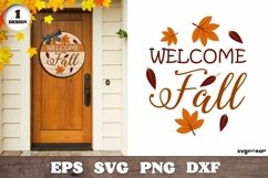 Autumn Round Signs | Svg Bundle | Door Hangers Product Image 2