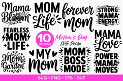 Mama Bloom Life Quotes SVG PNG Product Image 1