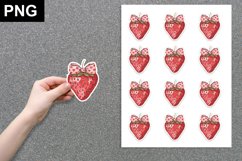 Valentines Cherries with Coquette Bow Sticker , Cherrie Product Image 1