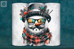 4 Christmas Snowman Tumbler Wrap 20 oz Product Image 4