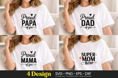 Super Mom Mama Dad Papa SVG PNG Product Image 1