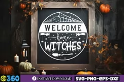 Welcome home witches SVG, Halloween Door Sign SVG Product Image 4