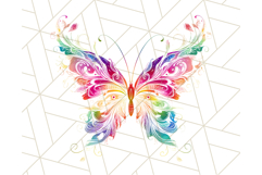 Colorful Butterfly Clipart PNG Clipart, Rainbow Butterfly Product Image 3