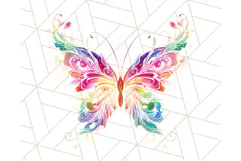 Colorful Butterfly Clipart PNG Clipart, Rainbow Butterfly Product Image 3