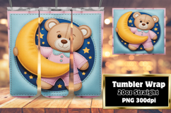 SLEEK 20oz Tumbler Design , Cute Bear Product Image 1