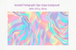 Holographic Tiger Stripes Background Product Image 2