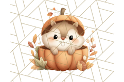Woodland Autumn Critters PNG Clipart, Cute Fall Animals Product Image 3