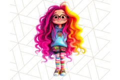 Teen Girl Clipart PNG, Fun Character Illustration Product Image 3