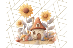 Autumn Treehouse &amp; Woodland Cabin PNG Clipart Product Image 3