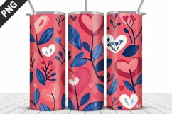 Lovely Hearts Tumbler Design | Valentine's Day Tumbler Wrap Product Image 3