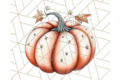 Fall Pumpkin Clipart PNG, Autumn Pumpkins, Jewel Tones Png Product Image 3
