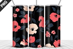 Flowers Tumbler Wrap | Sublimation Design | Tumble PNG Product Image 4