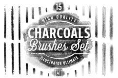 Charcoals Brushes Set for Adobe Illustrator Product Image 1