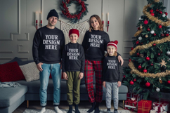 Christmas Family Group Matching Tshirt Mockups Product Image 1