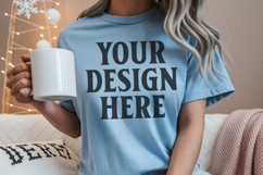 Blue Jean Christmas Comfort Colors 1717 Mockups, CC 1717 moc Product Image 1