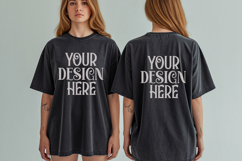 Comfort Colors 1717 Berry Front &amp; back T shirt mockups Product Image 1