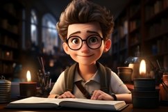 3D Character Boy Content Writer with relevant environment Product Image 1