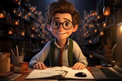 3D Character Boy Content Writer with relevant environment Product Image 1